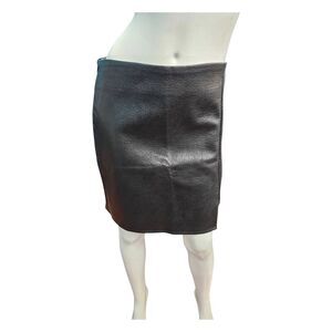Old Navy Vegan Leather Pencil Black Skirt Womens size Medium Tall NEW TAGS
